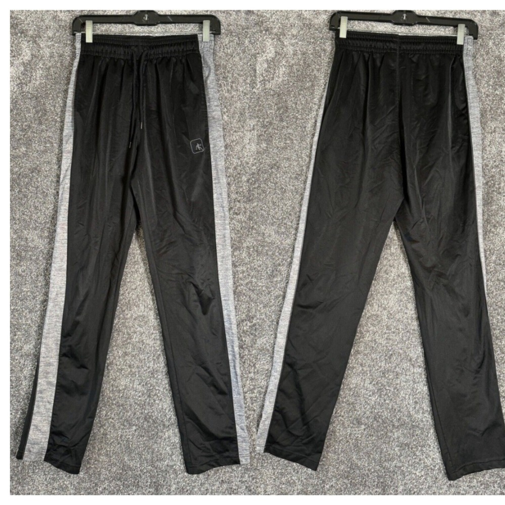 Vtg Y2K And1‎ Track Sweatpants Mens Small Black Loose Straight Leg Hipster